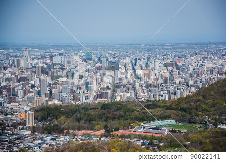 從大倉山展望台眺望札幌市 90022141