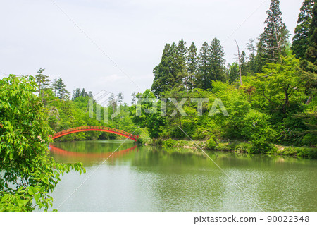 秋田縣橫手公園的牛沼 秋田縣橫手公園的牛沼 90022348