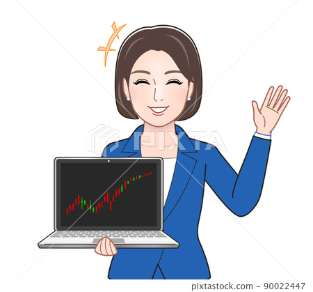 Business scene young woman Business scene young woman 90022447