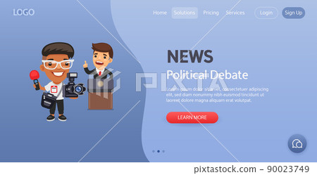 News Website Template 90023749