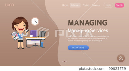 Managing Website Template 90023759