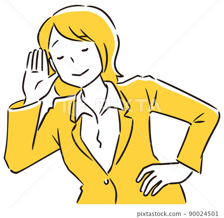 Business woman listening to stories 90024501