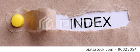 The index is written, the design paper is torn 90025054
