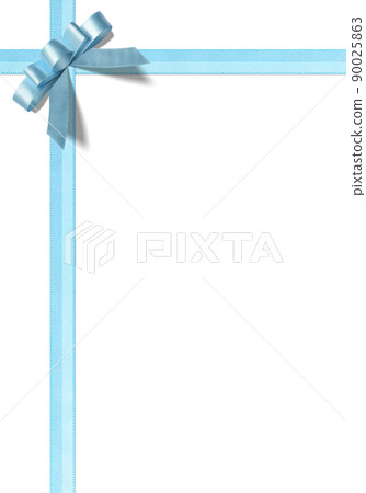 White space with a stylish blue cross ribbon White space with a stylish blue cross ribbon 90025863