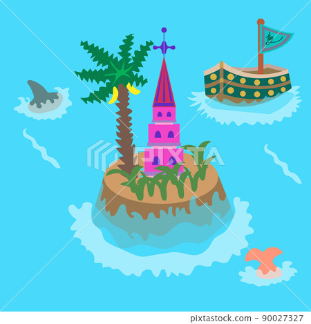 [Vector] Summer Resort Pension Island Illustration Individual 08 90027327