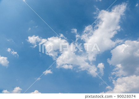Landscape with blue sky and white clouds 90028074