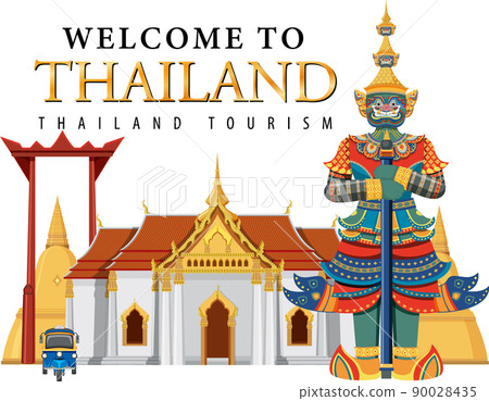 Giant demons Thailand attraction and landscape icon Giant demons Thailand attraction and landscape icon 90028435