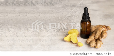 Essential ginger oil bacground Essential ginger oil bacground 90028516