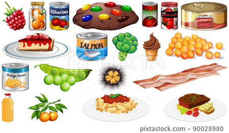 Set of different foods 90028980