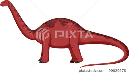 Aptosaurus dinosaur on white background 90029678