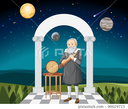 Galileo Galilei cartoon character 90029715