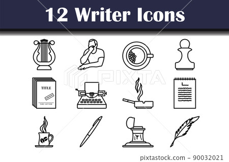 Writer Icon Set-插圖素材 [90032021] - PIXTA圖庫