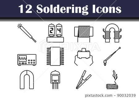 Soldering Icon Set Soldering Icon Set 90032039