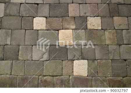 Stone wall up (cut joint, cloth stacking, Edo Castle) Stone wall up (cut joint, cloth stacking, Edo Castle) 90032797