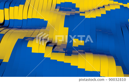 Ukrainian flag on old shabby wall surface banner 3d rendering Ukrainian flag on old shabby wall surface banner 3d rendering 90032810