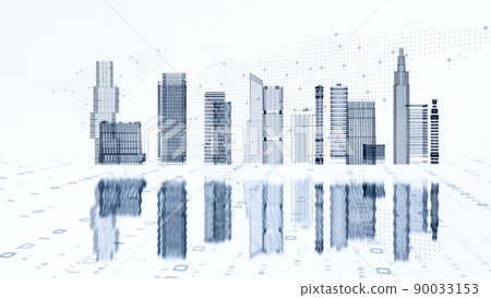 Image of smart city and digital society 5G technology background Image of smart city and digital society 5G technology background 90033153
