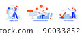 People use smartphones, delivery, flights 90033852