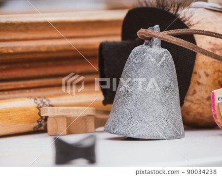 Bell idiophone percussion Various ukraininan traditional ethnic musical instrument National acoustic folk music festival Bell idiophone percussion Various ukraininan traditional ethnic musical instrument National acoustic folk music festival 90034238