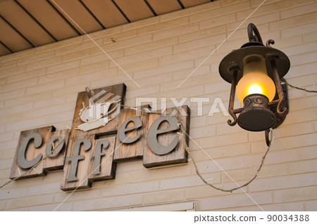 Coffee shop signs and lights 90034388