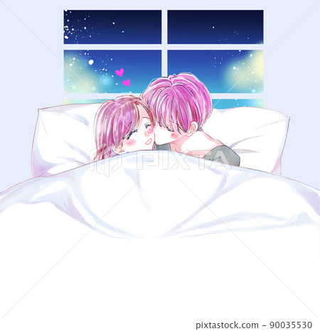 Men and women flirting in bed Men and women flirting in bed 90035530