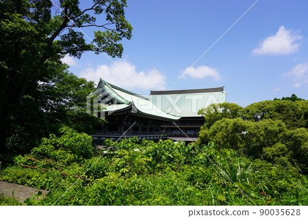 從橫濱市鶴見區曹洞宗主寺總地三掌閣看到的山門和三掌閣- 從橫濱市鶴見區曹洞宗主寺總地三掌閣看到的山門和三掌閣- 90035628