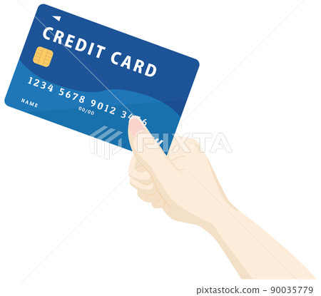 用信用卡的插圖 90035779