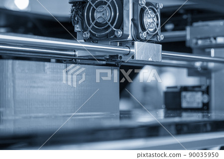 The additive manufacturing by 3D printer machine. The additive manufacturing by 3D printer machine. 90035950