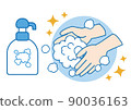 Hand wash illustration 90036163