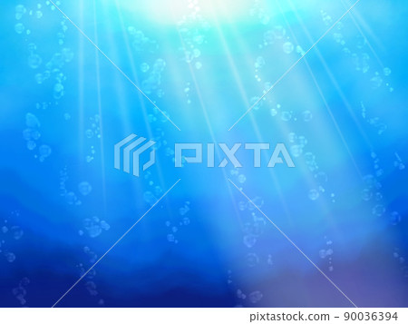 光芒照耀的大海的背景 90036394