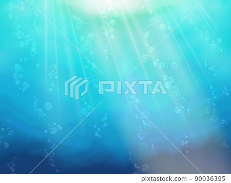 光芒照耀的大海的背景 90036395