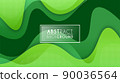 Colorful liquid and geometric background with fluid gradient shapes 90036564