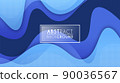 Colorful liquid and geometric background with fluid gradient shapes 90036567