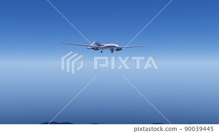 UAV drone unmanned aerial vehicle unmanned aerial vehicle CG 3D illustration 90039445