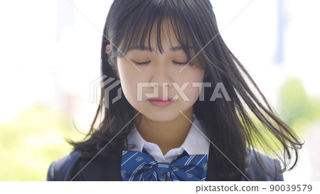 穿制服的女學生高中初中 90039579