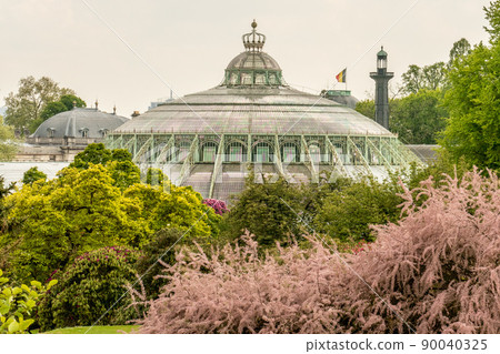 Belgium, Brussels, Royal greenhouses of Laeken, royal castle of Laeken 90040325