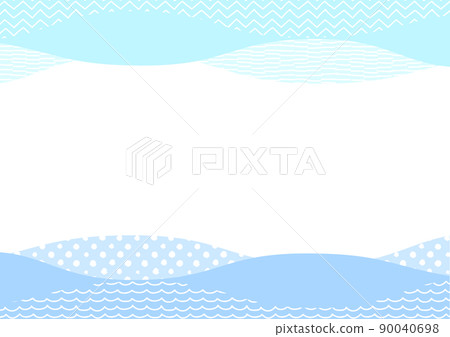Wave frame - Stock Illustration [90040698] - PIXTA