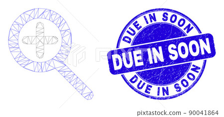 Blue Distress Due in Soon Seal and Web Mesh Zoom In Blue Distress Due in Soon Seal and Web Mesh Zoom In 90041864