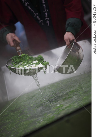 Make and eat Oyama tofu pot with a large pot (Isehara City, Kanagawa Prefecture) Make and eat Oyama tofu pot with a large pot (Isehara City, Kanagawa Prefecture) 90042257