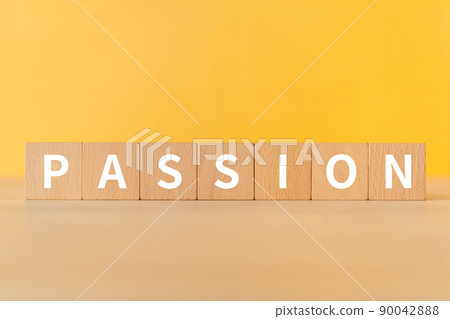 Image of passion and passion | Building blocks with "PASSION" written on them 90042888