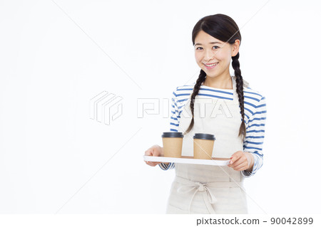 カフェ店員 90042899