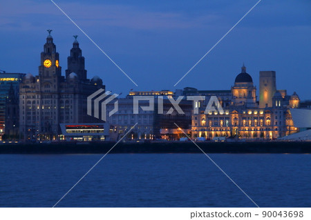 英國(UK) 世界遺產名錄海洋商業城市利物浦三女神的三女神皮爾黑德 90043698