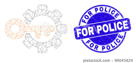 Blue Scratched For Police Stamp and Web Carcass Key Options Gear Blue Scratched For Police Stamp and Web Carcass Key Options Gear 90043829