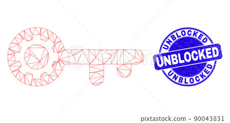 Blue Grunge Unblocked Stamp and Web Mesh Key Gear Blue Grunge Unblocked Stamp and Web Mesh Key Gear 90043831