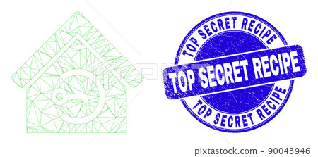 Blue Distress Top Secret Recipe Seal and Web Mesh Home Keyhole Blue Distress Top Secret Recipe Seal and Web Mesh Home Keyhole 90043946
