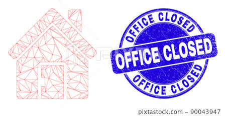 Blue Distress Office Closed Seal and Web Carcass Home Blue Distress Office Closed Seal and Web Carcass Home 90043947