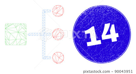 Blue Distress 14 Stamp and Web Carcass Hierarchy 90043951