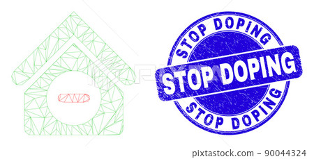Blue Distress Stop Doping Seal and Web Carcass Forbidden House 90044324