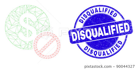 Blue Scratched Disqualified Stamp Seal and Web Carcass Forbidden Dollar Blue Scratched Disqualified Stamp Seal and Web Carcass Forbidden Dollar 90044327