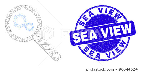 Blue Distress Sea View Stamp and Web Carcass Explore Gears Blue Distress Sea View Stamp and Web Carcass Explore Gears 90044524