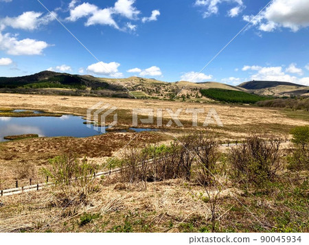 屋島沼的風景，霧峰高原的風景，高原的春天，自然 90045934